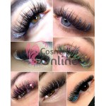 Gene false fir cu fir Rita WOW Lash Glitter color cu sclipici D/0.15 de 13mm